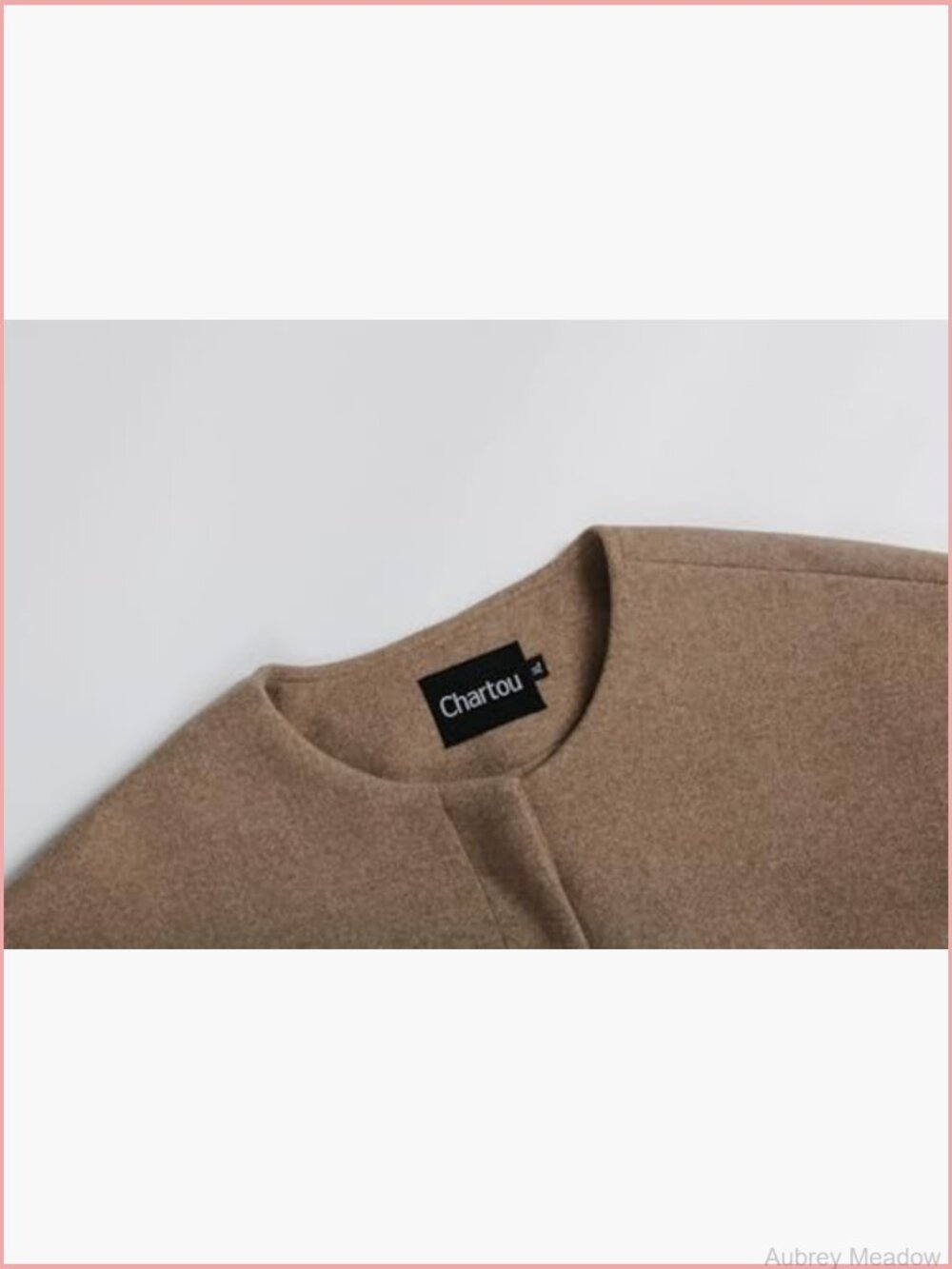 Cropped Wool Blend Pea Coat Short Jacket Long Sleeve Button Down - Picture 5 of 7